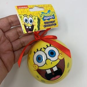2.5” spongebob squarepants Christmas round tree ornament decoration Nickelodeon